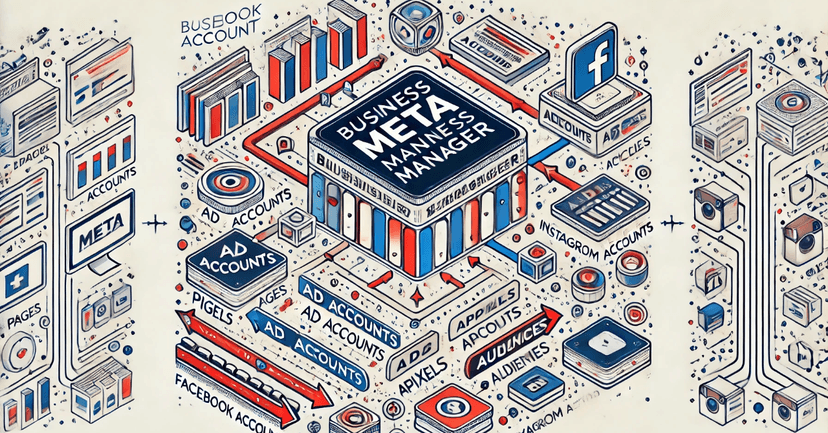 《Meta》Business Manager(ビジネスマネージャー)の構造を簡単に理解しよう